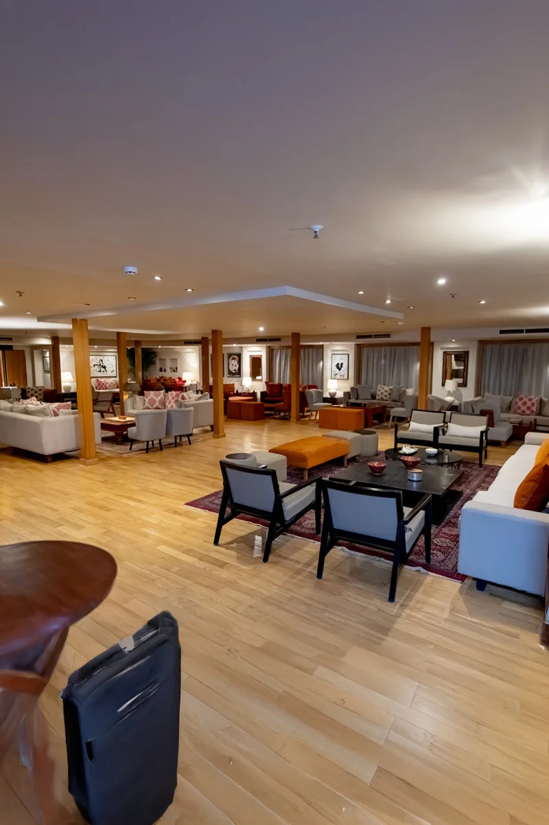 Lounge aboard the Jamila Nile Cruise Nile cruise
